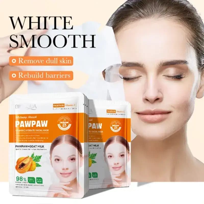 BIOAQUA PawPaw Vitamin C Hydrate Sheet Mask 2