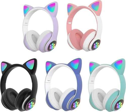 Cute Cat Headphone Bluetooth with long battery and best sound system 2