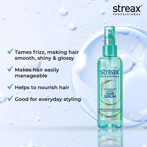 Streax Professional Vitariche Gloss Hair Serum – 115ml 3