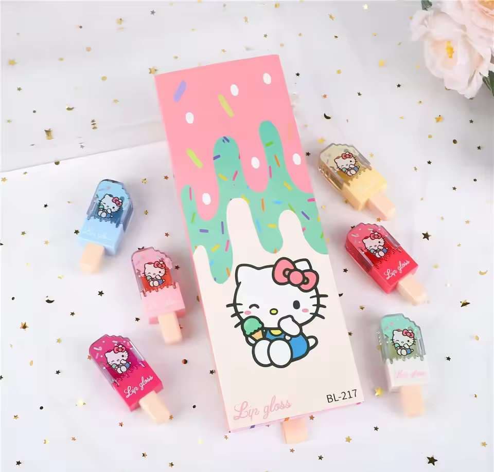 Ice Cream Kitty Lip Gloss Set 2