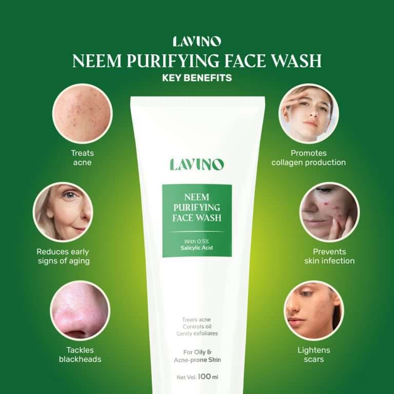 Lavino Neem Purifying Face Wash With 0.5% Salicylic Acid-100ml 2