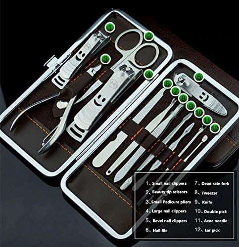 Stainless Steel 12Pcs Manicure & Pedicure Set 2