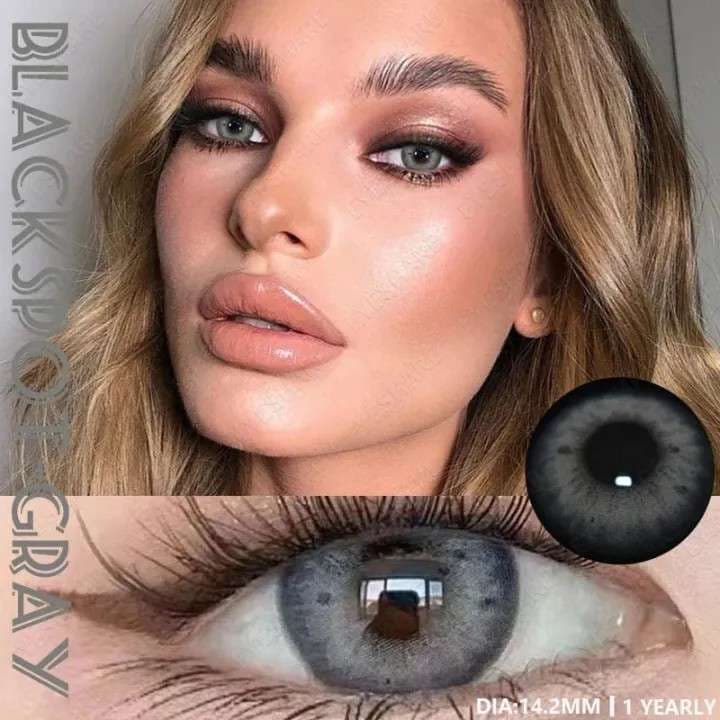 KSSEYE Blackspot Grey Contact Lens 3