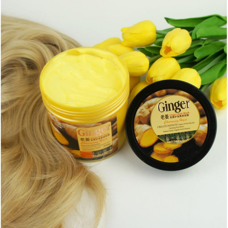 Bioaqua Ginger Hair Mask Moisturizing Deep Repair Frizz For Dry Damaged Hair Smooth Hair Conditioner 500 Ml Cloud Shop Bd