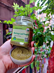 CHERISH HERBAL Moringa Leaf Powder সজনে পাতা গুড়া 100gm 14725833698 cloudshopbd