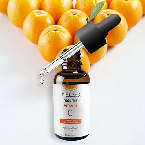 MELAO Natural Vitamin C Serum for Face Organic Anti-Aging Topical Facial Serum, 20% Vitamin C + E 30ML