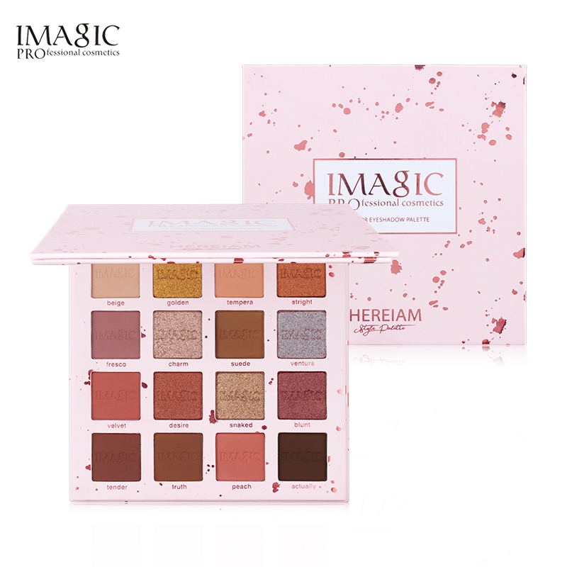 imagic 16 color eyeshadow palette pink