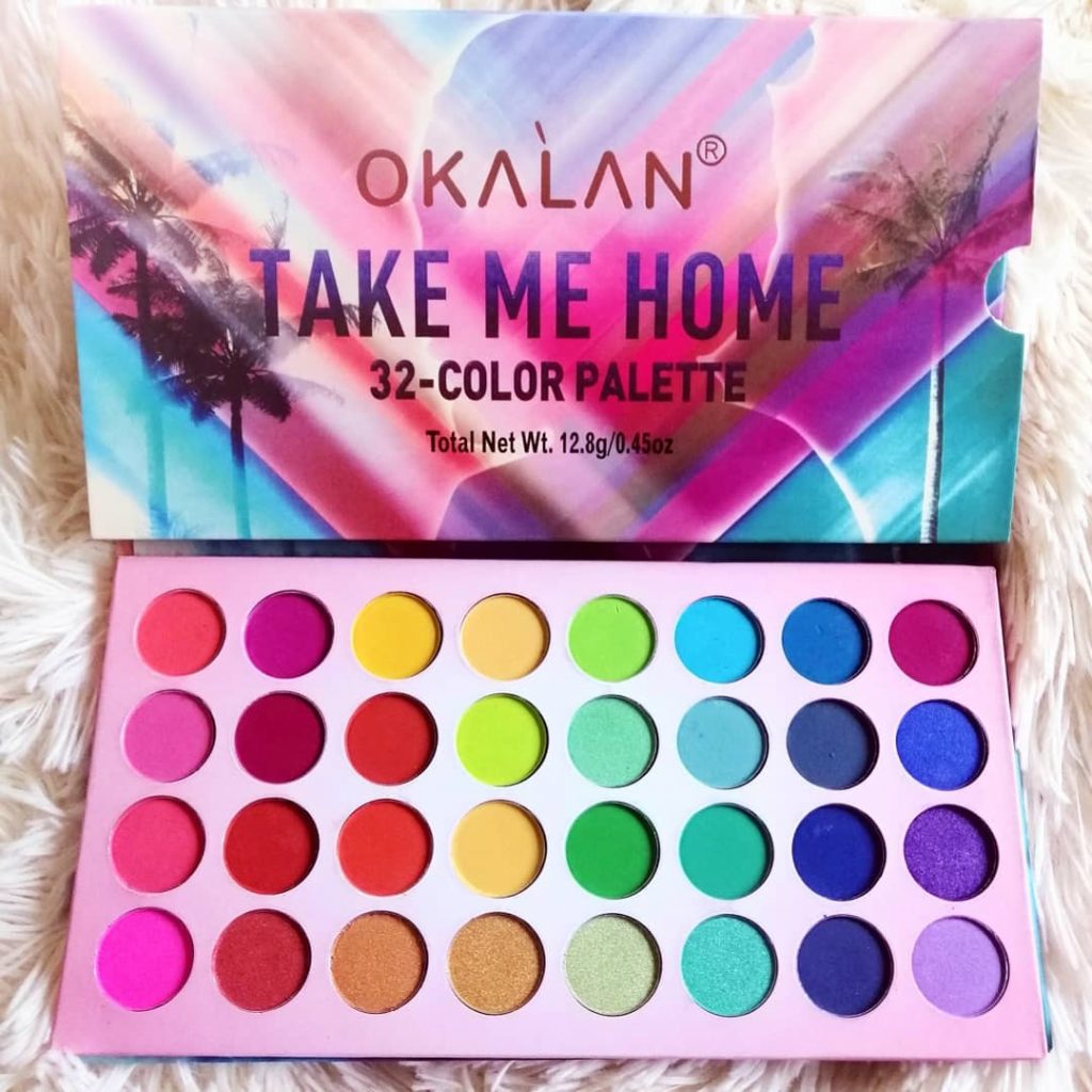 OKALAN TAKE ME HOME 32 COLOR EYE SHADOW PALETTE