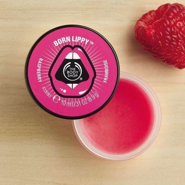 The Body Shop Born Lippy Pot Lip Balm – Raspberry (10ml)