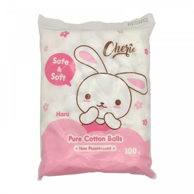 pure chery safe & soft haru cotton wool ball 40g.