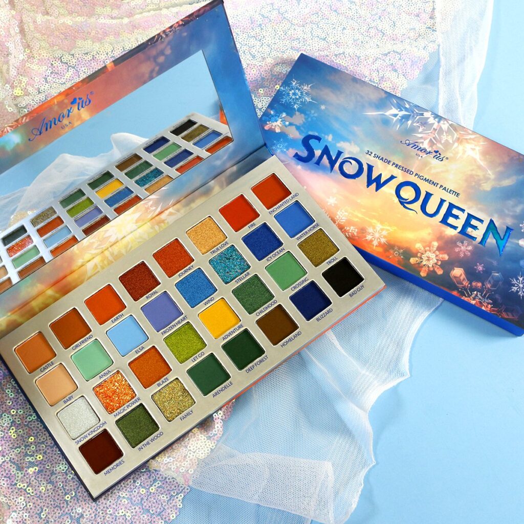 SNOWQUEEN 32 SHADE PRESSED PIGMENT EYE SHADOW PALATE