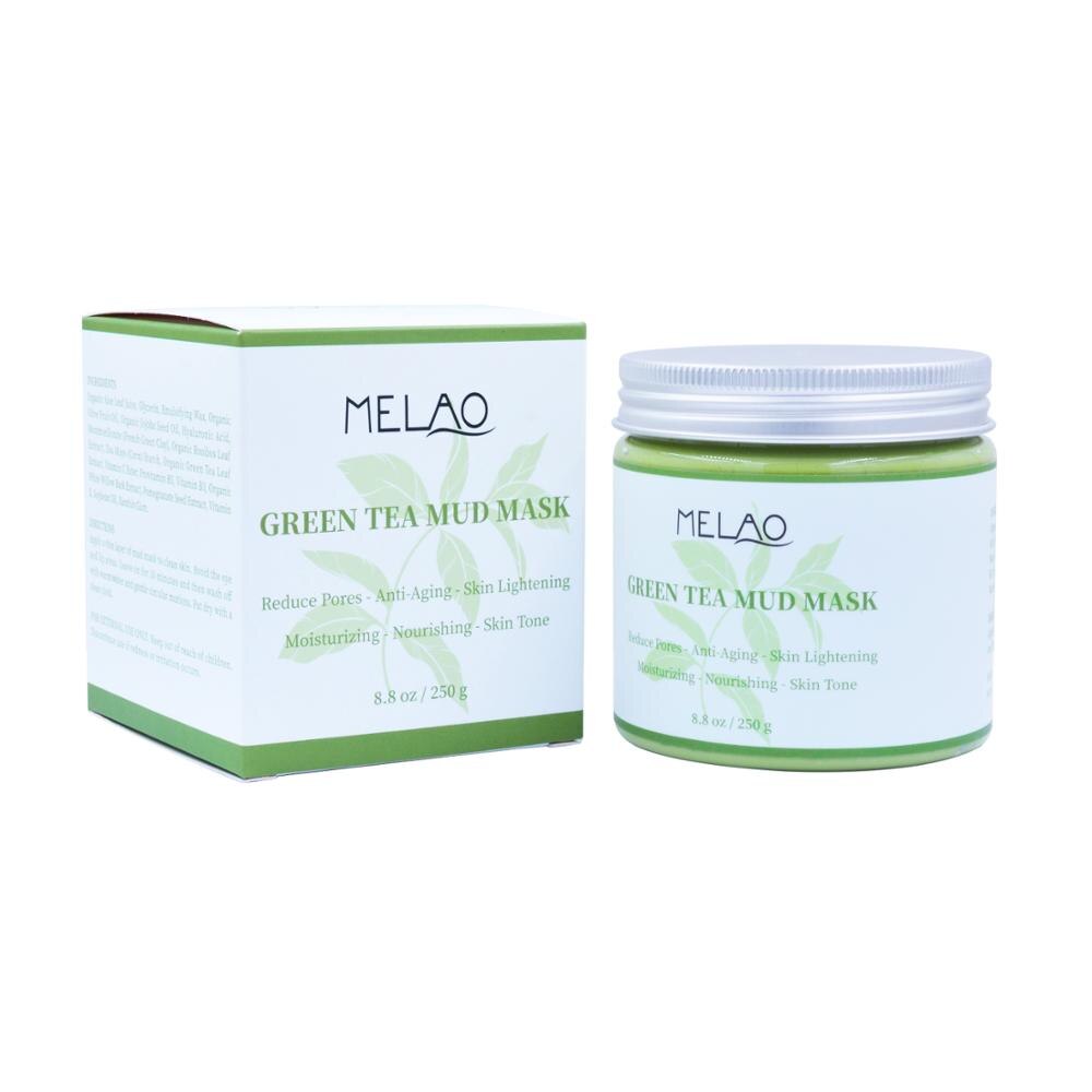 MELAO Organic Green Tea Mud Mask Nourishing Face Masks 250g