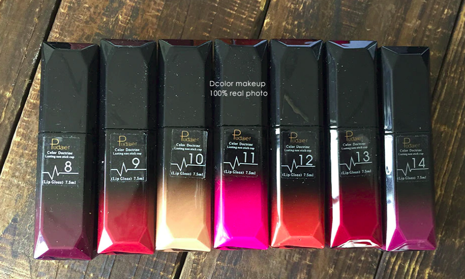 PUDAIER 21 Colors Matte and Metallic Liquid Lip Gloss