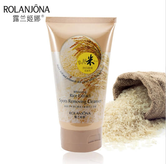 ROLANJONA  Whitening Rice Extract Spots Removing Cleanser Acne Moisturizing Pigmentation Skin Care Face Care Tighten Pores 150ml