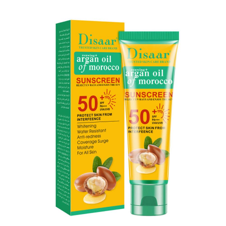 DISAAR Spf50+ Argan Oil Sunscreen Cream Moisturizing Anti-uv Repair Damaged Skin Sunscreen
