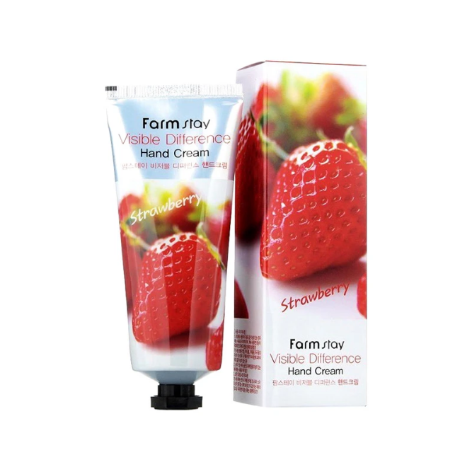 FARM STAY VISIBLE DIFFERENCE HAND CREAM (Strawberry)