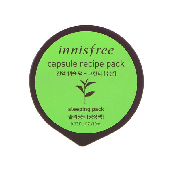 INNISFREE Capsule recipe pack- Green tea (sleeping pack)- 10ml