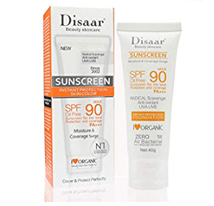 Disaar Facial Body Whitening Sunscreen Cream Spf 90 Sun Block 40 gm 6932511215557
