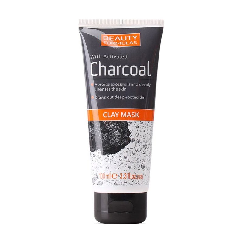 Beauty Formulas With Activated Charcoal Clay Mask (100 ml)