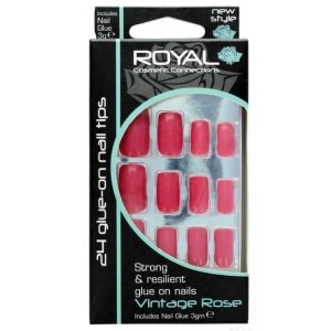 royal Vintage Rose fake nail