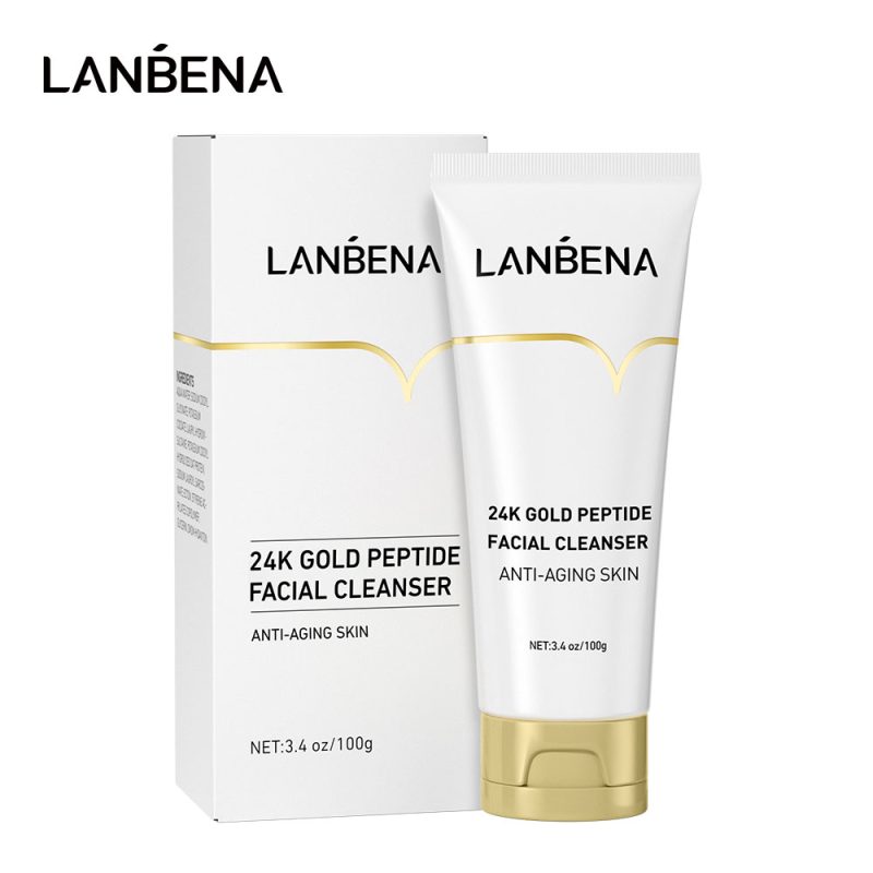 Lanbena 24k gold peptide Facial Cleanser