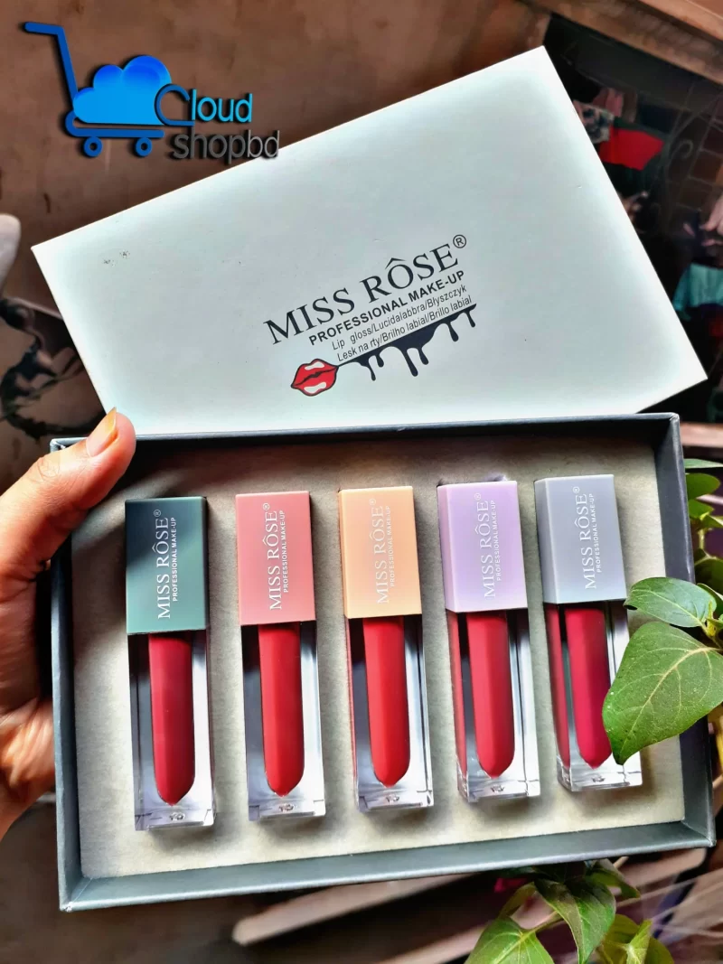 MISS ROSE 5pcs Lipstick Set