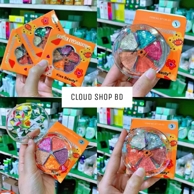 Kiss Beauty 5 Color Eyeshadow (7gm) cloud Shop Bd 6903072375462