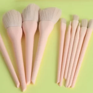 Beauty bee 10pc brush set pink cloudshopbd