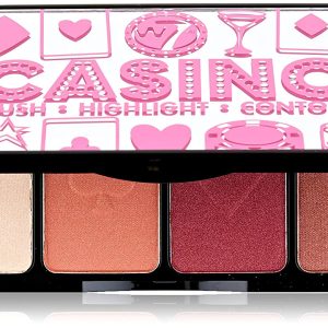 W7 Casino Blush Contour and Highlight Palette for Blushing and Contouring Needs