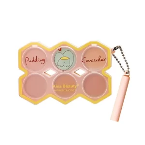 Kiss Beauty 6 color Pudding Concealer 6903072397044 cloud shop bd