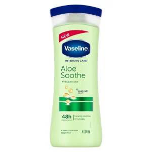 Vaseline Intensive Care Aloe Soothe 48hr Instantly Soothe And Hydrates Body Lotion (400ml) cloudshopbd