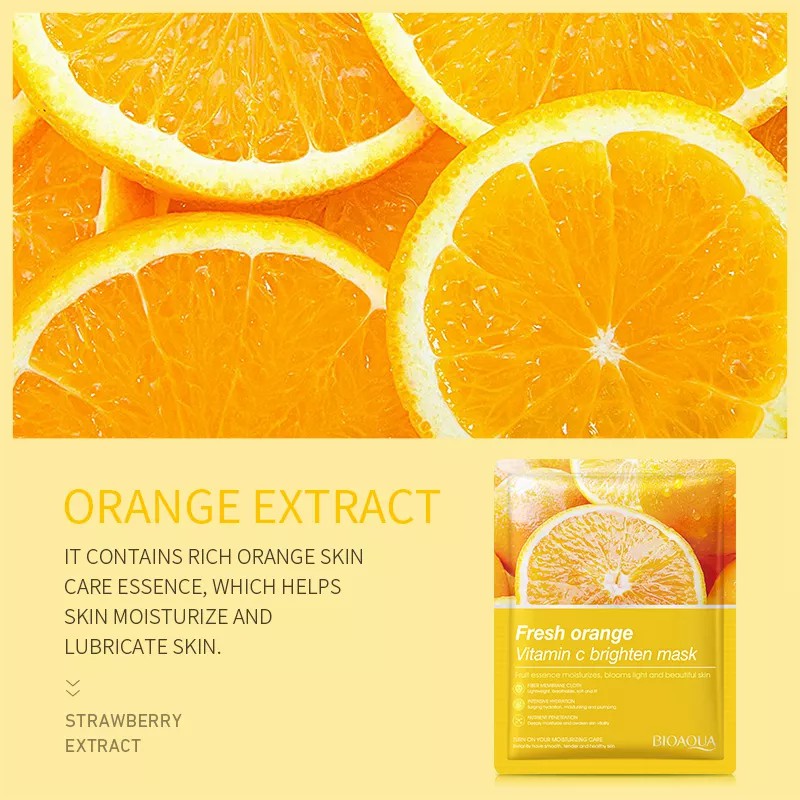 Bioaqua Fresh Orange Vitamin C Brighten Mask 1
