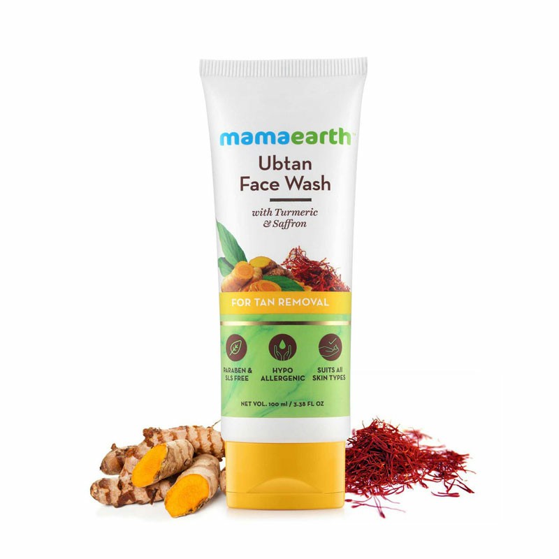 Mamaearth ubtan facewash for tan removal