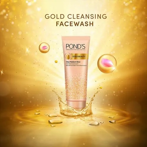 Pond's Gold Beauty Cleansing Face Wash 100g