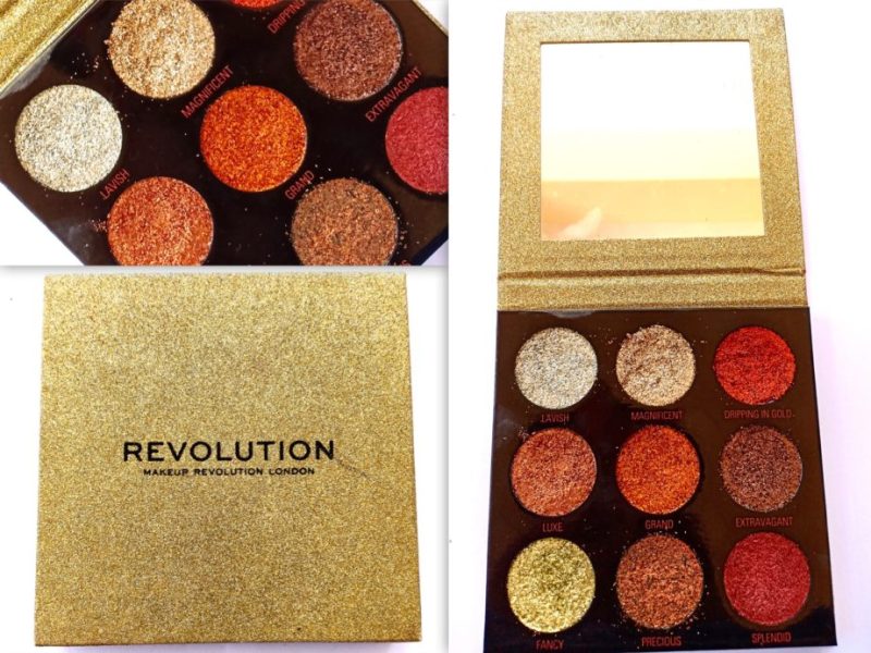 Revolution Pressed Glitter Palette Midas touch