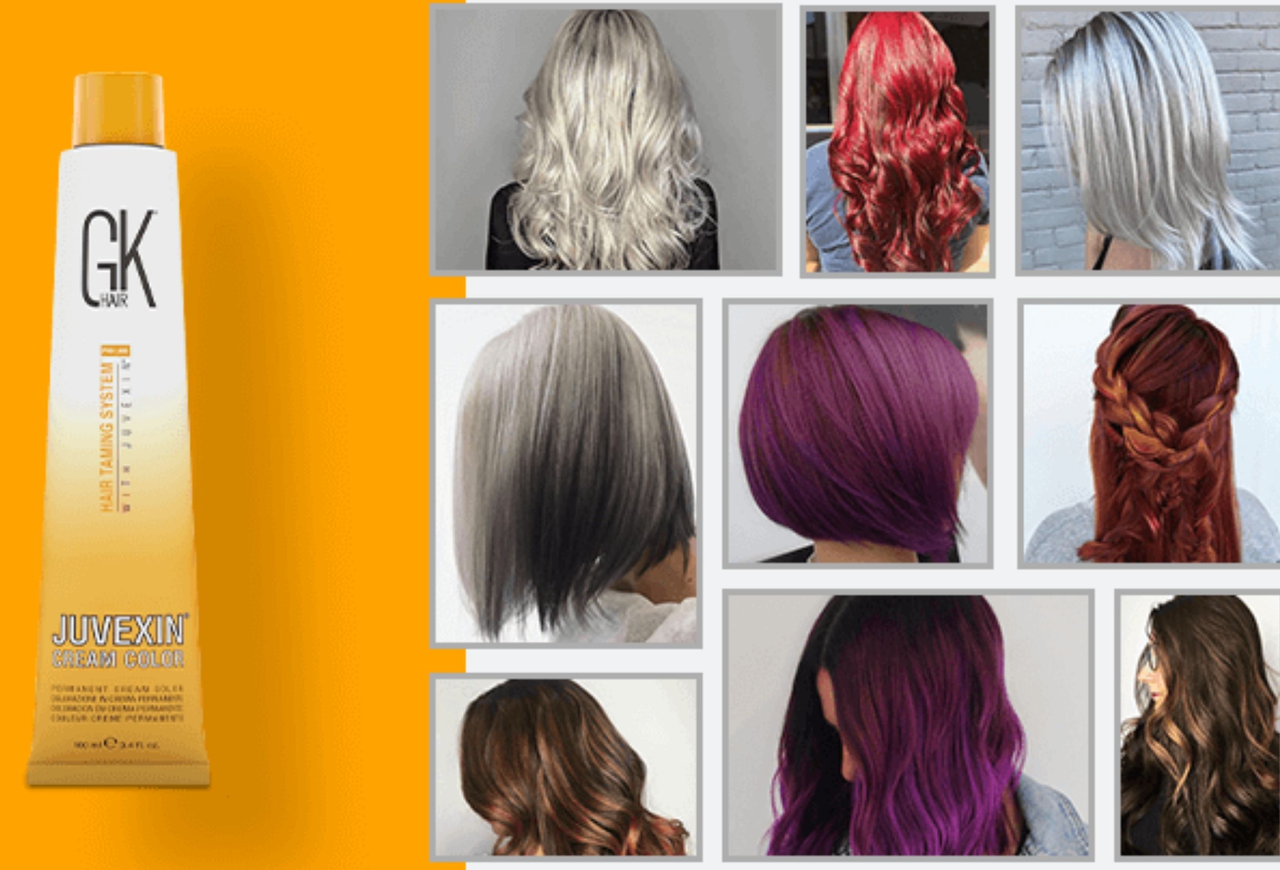 Buy GK HAIR Professional Hair Color Cream Tube 100ml Online From -  