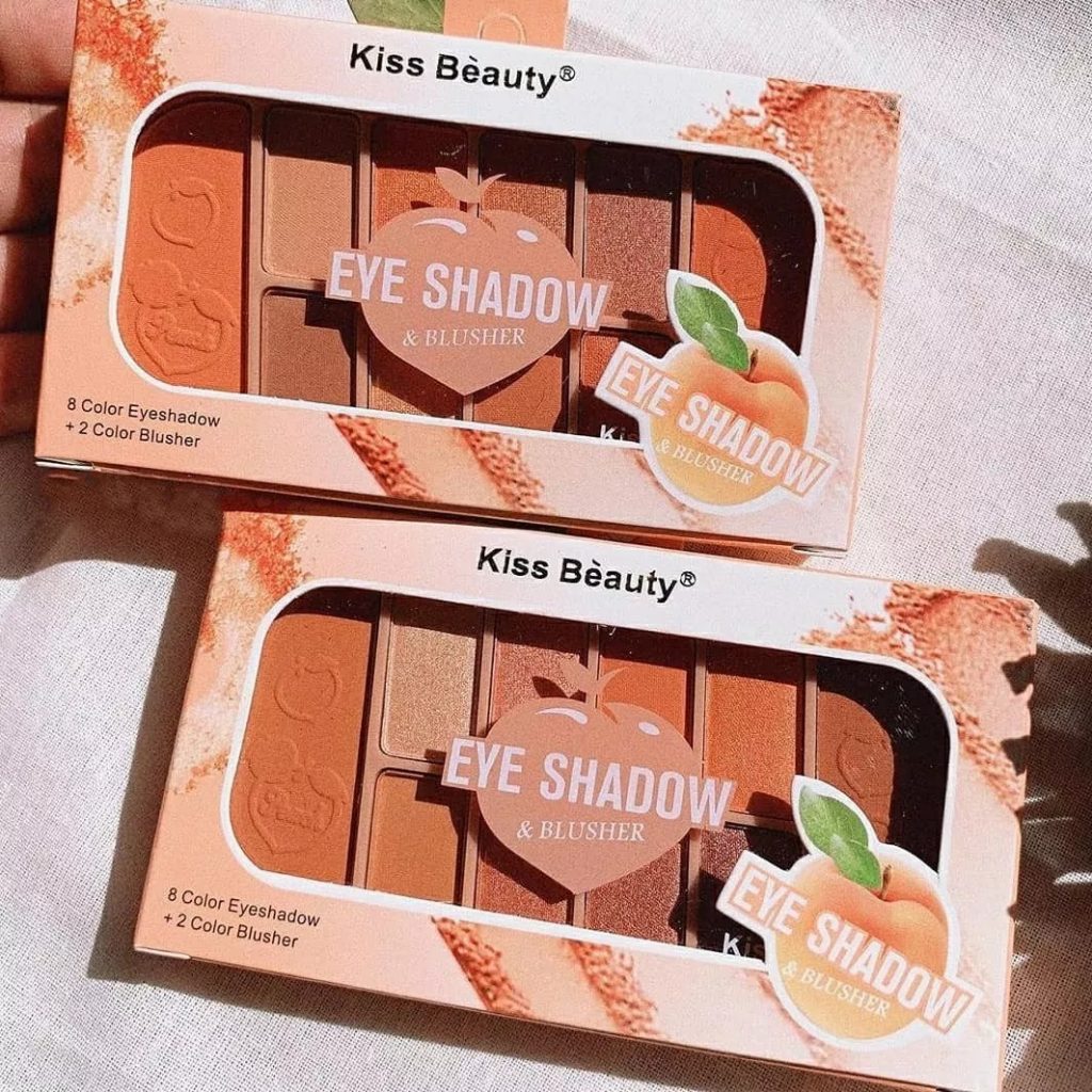 Kiss Beauty Peach Eyeshadow & Blusher Palette Cloud Shop BD