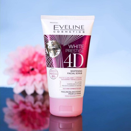 EVELINE White Prestige 4D Whitening Facial Scrub - 150ML Cloud Shop BD