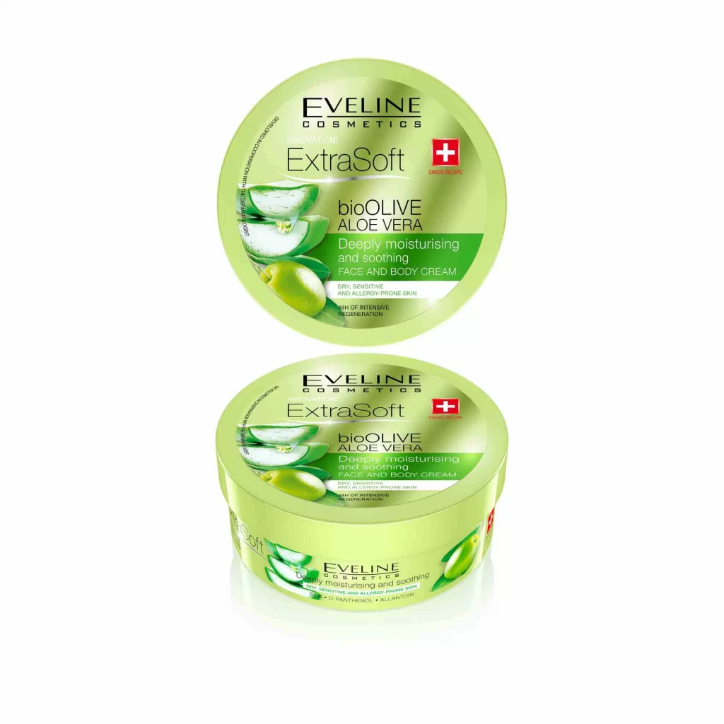 Eveline Extra Soft Bio Olive Aloe Face & Body Skin Cream Moisturising & Smoothing