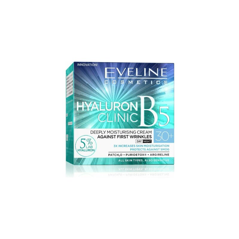 Eveline Hyaluron Clinic B5 Deeply Moisturising Cream 50ml Cloud Shop BD