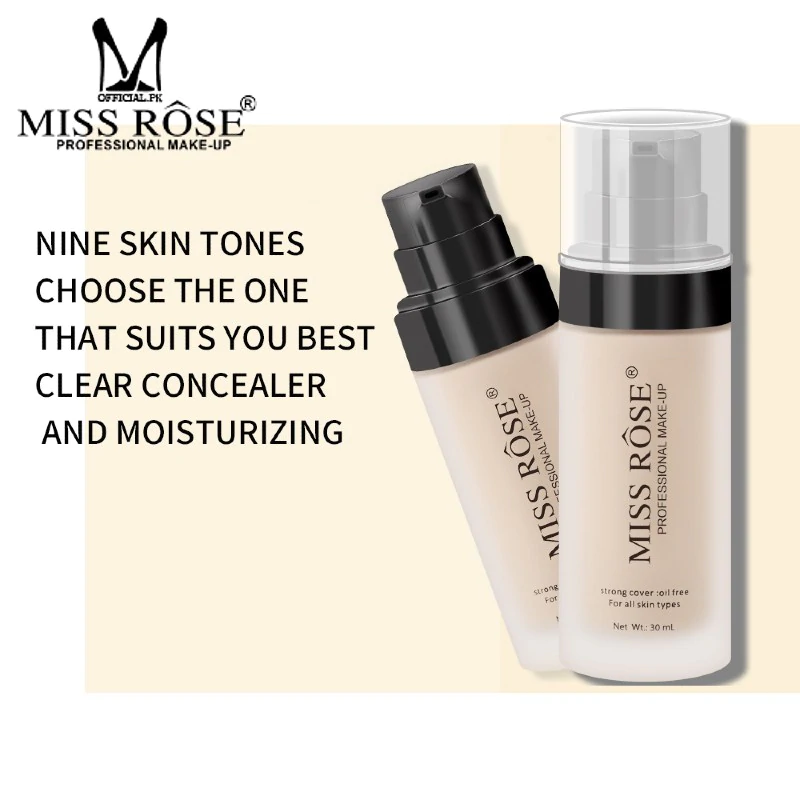 Miss Rose Strong Cover Foundation Cloud Shop BD