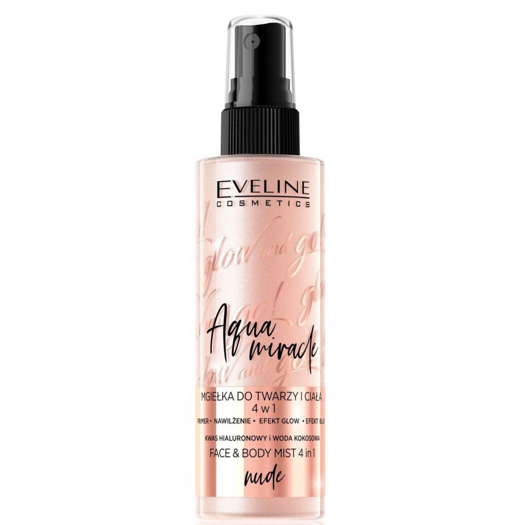 EVELINE Glow And Go! Aqua Miracle Face & Body Mist 4in1 Nude 110ml Cloud Shop BD