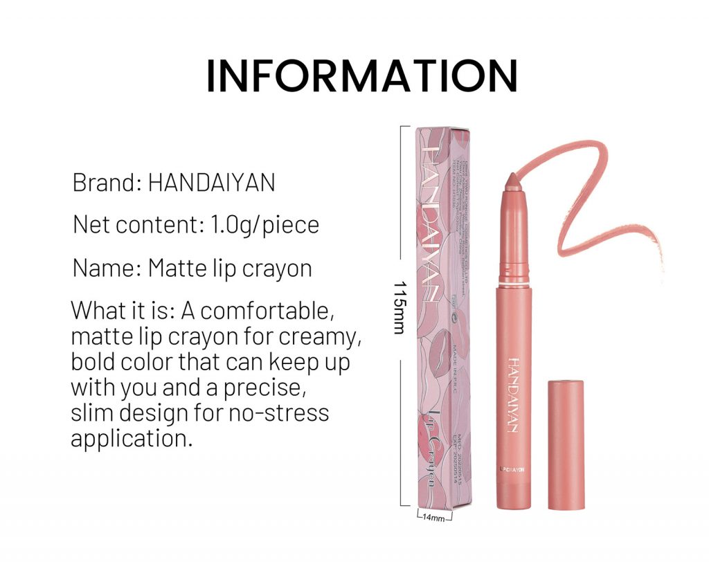 Handaiyan 6PC's Lip Crayon Set Cloud Shop BD