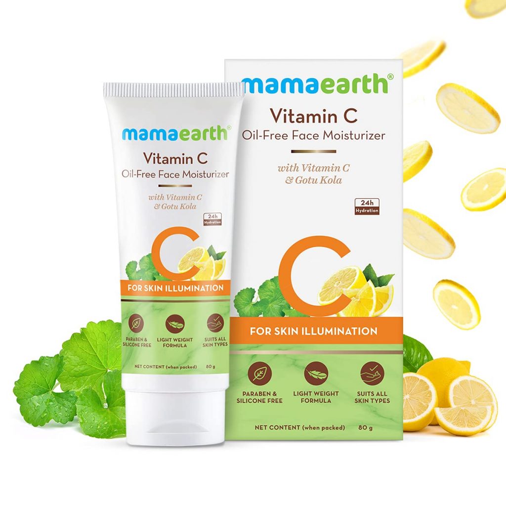 Mama Earth Vitamin C Oil-Free Face Moisturizer with Gotu Kola (80g) Cloud Shop BD