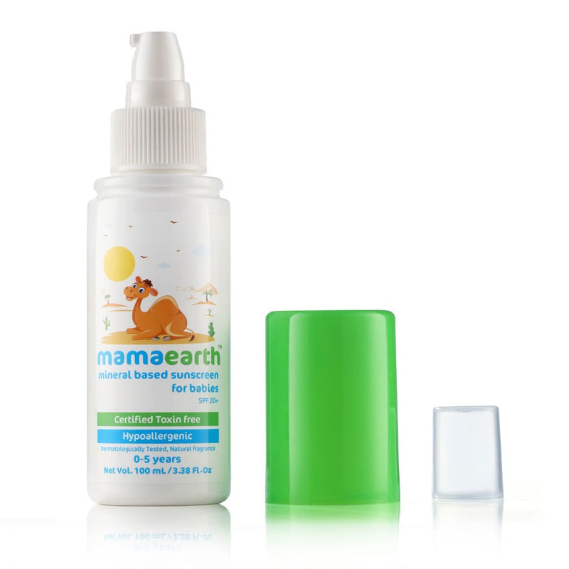 Mamaearth Mineral Based Sunscreen for Babies SPF 20+ (100ml) Cloud Shop BD