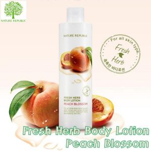 NATURE REPUBLIC Fresh Herb Body Lotion Peach Blossom (300ml) Korean Cosmetics