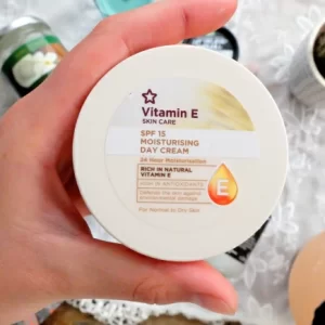 Superdrug's Vitamin E SPF 15 Moisturising Day Cream 100ml Cloudshopbd