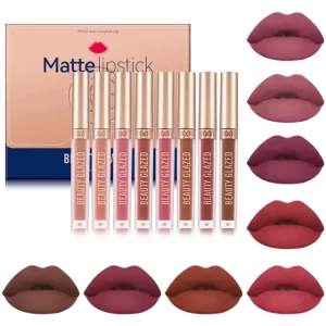 Beauty Glazed Long Lasting 8pcs Matte Lipstick Set
