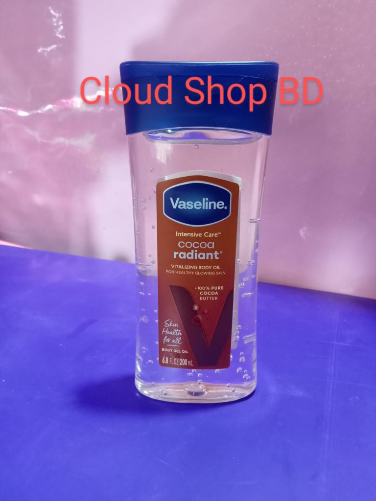 Vaseline Intensive Care Cocoa Radiant Body Gel Oil- 200ml Clpud Shop BD