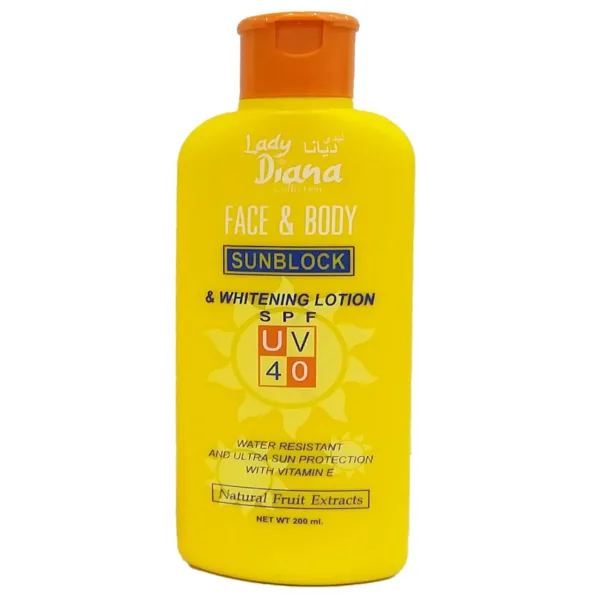 Lady Diana Face & Body Sun Block Lotion 200 ml